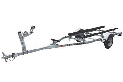 Bass & Jon Boat Galvanized Continental Boat Trailer